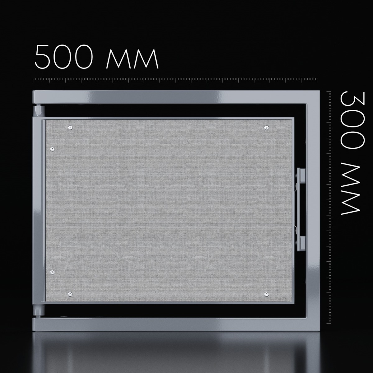 Люк одностворчатый Shagma 50х30 ревизионный под плитку ЛС500x300Г 5 Люк одностворчатый Shagma 50х30 ревизионный под плитку ЛС500x300Г — изображение 5