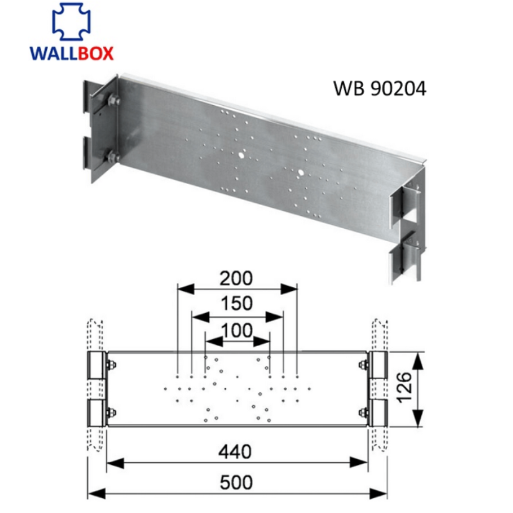 Монтажная пластина Wallbox для сантехнической арматуры WB 90204 4 Монтажная пластина Wallbox для сантехнической арматуры WB 90204 — изображение 4